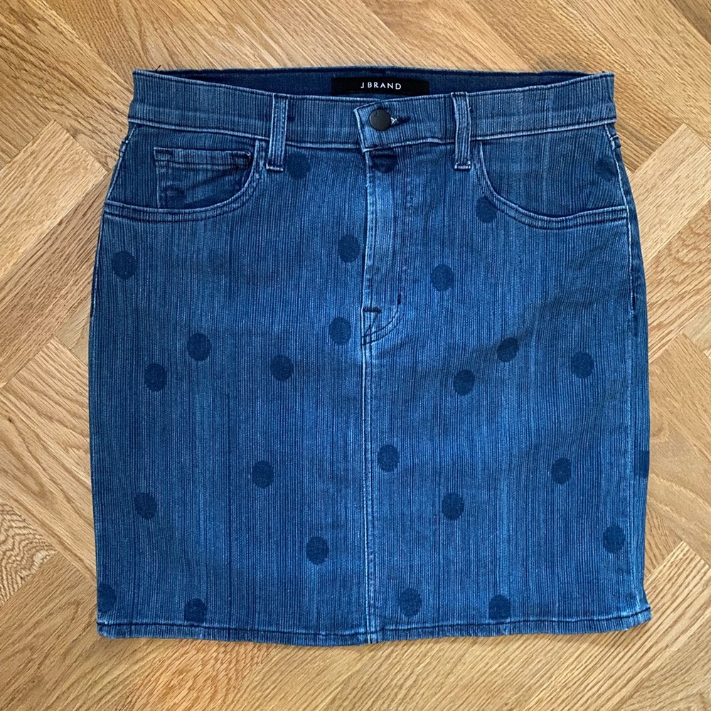 J Brand Layla Denim Mini Skirt in Aerial